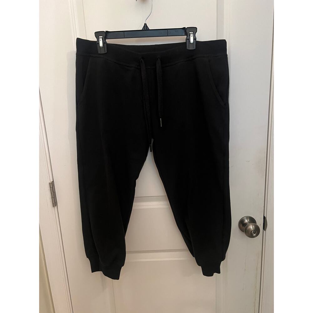 Adidas Stella McCartney Y2K Women's Cropped Sweatpants Black L Joggers Blokecore